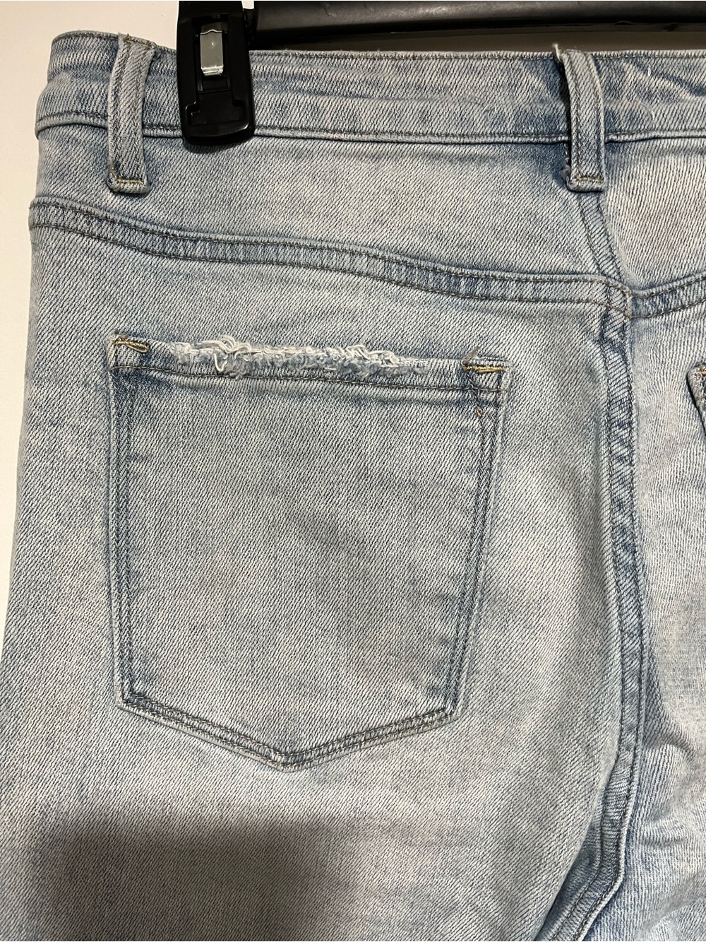 Light Wash Cargo Pocket Women's Jeans - Pale Blue - Picture 4 of 10